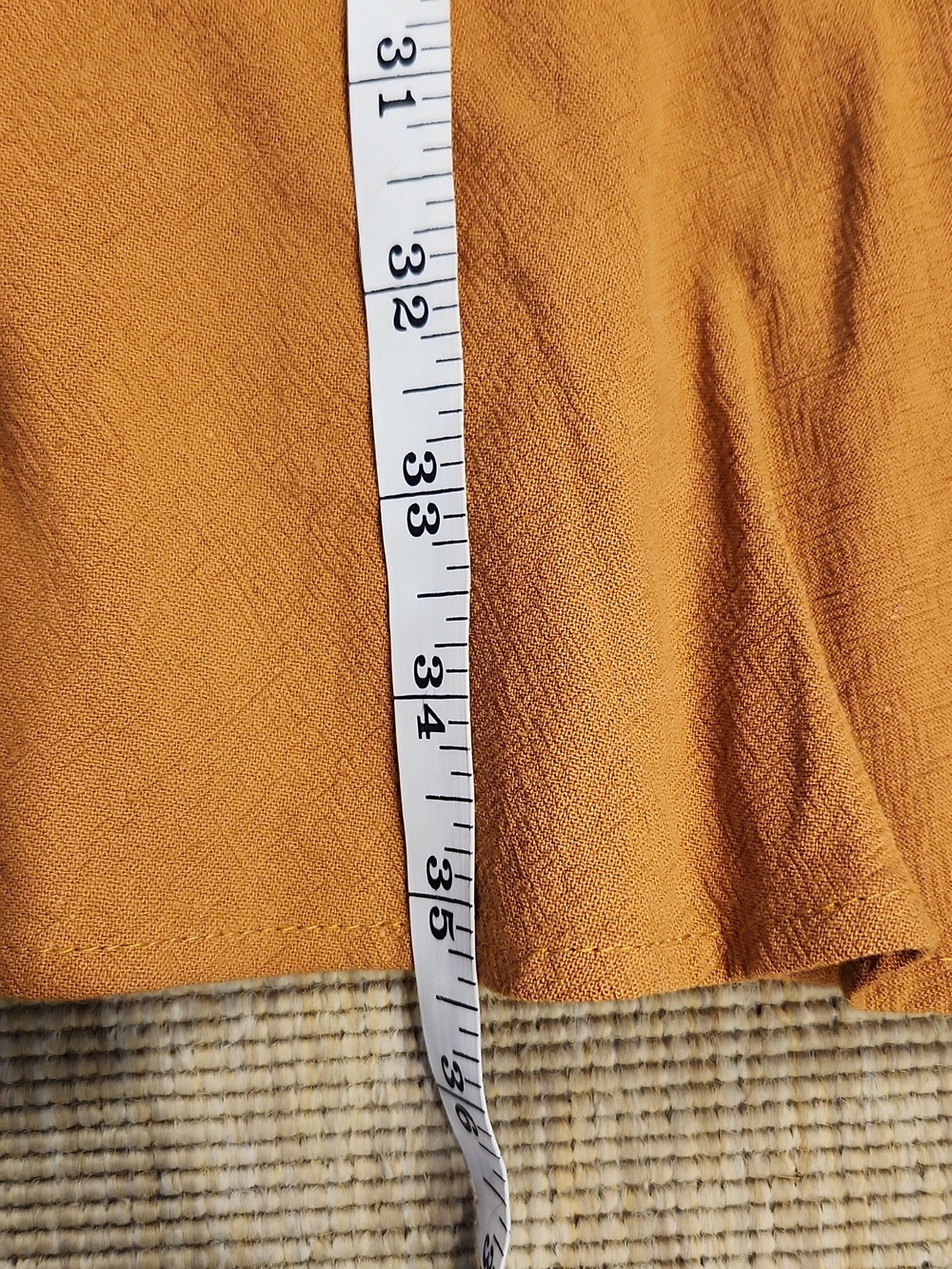 Altar'd State Mustard Cotton Linen Blend Summer Dress L NWT - Picture 10 of 12